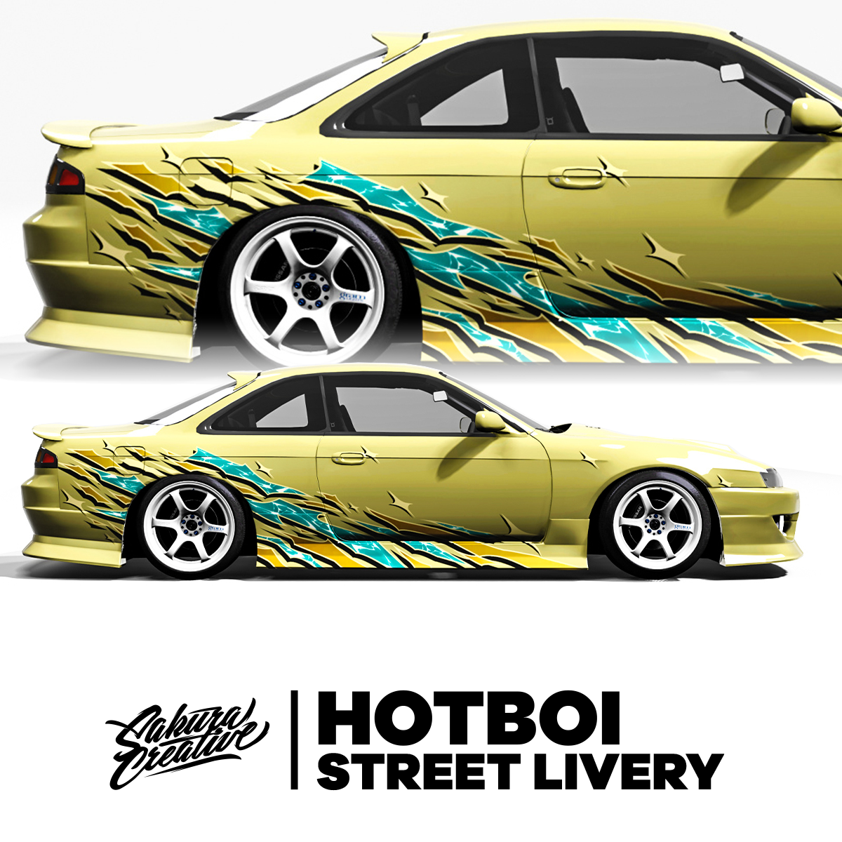 Livrée HotBoi Street - Bleu et or