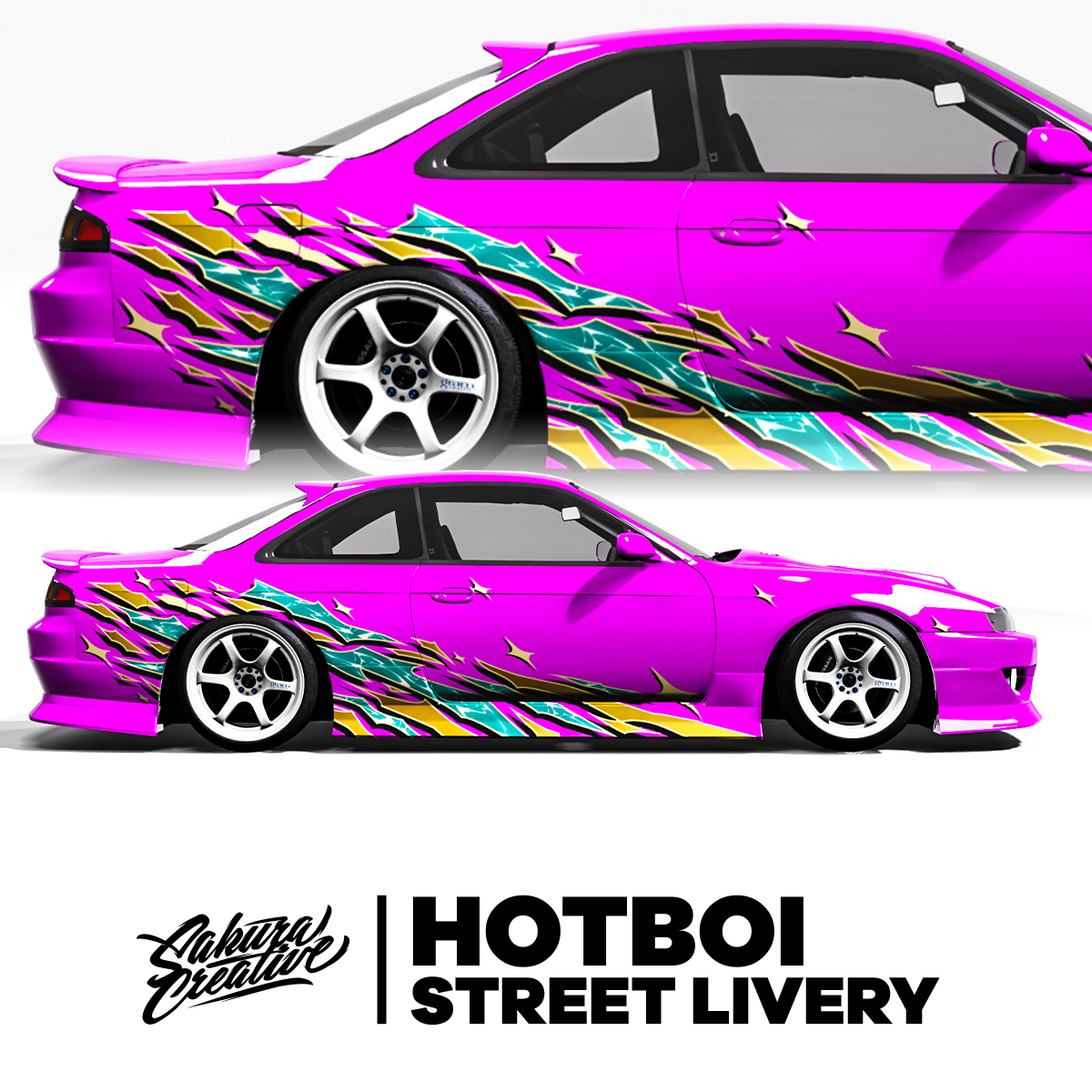 Livrée HotBoi Street - Bleu et or