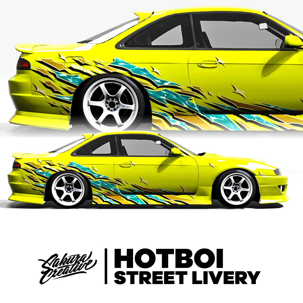 Livrée HotBoi Street - Bleu et or