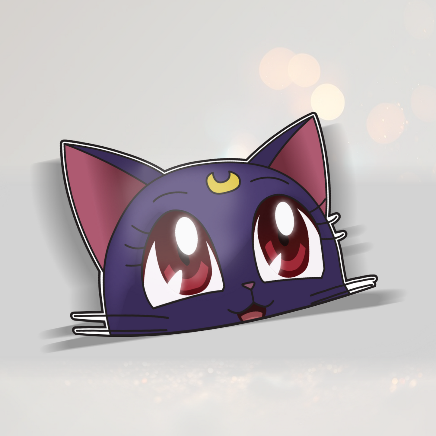 Autocollant imprimé Luna Sailor Moon Peeker