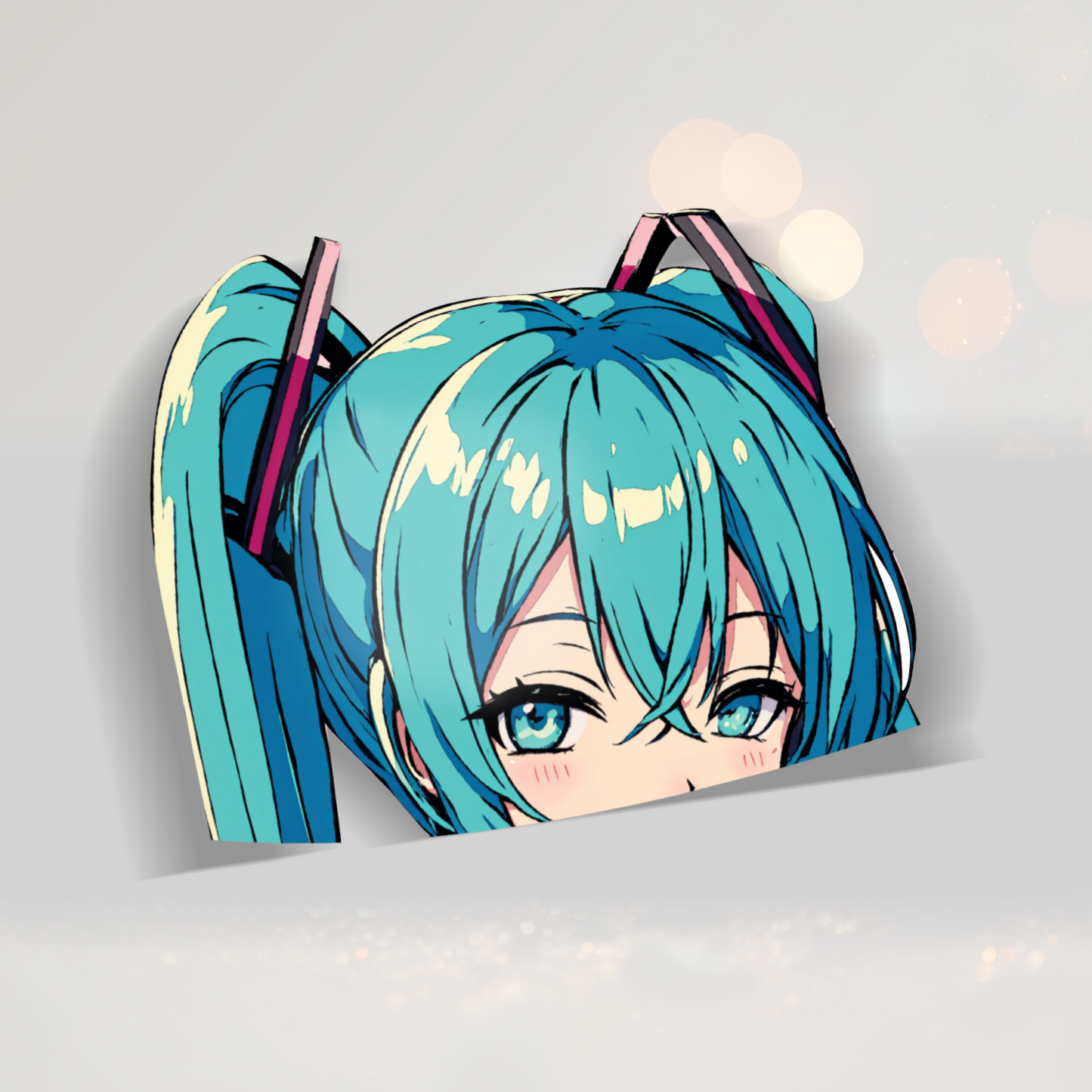 Autocollant imprimé Miku Peeker