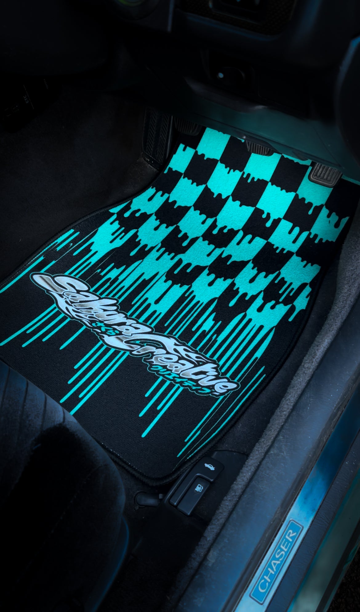 Teal Checkered Floor Mat Set - V2.0
