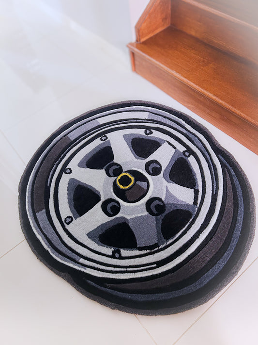Hand Tufted Wheel Rug - Longchamp - LIMITED RELEASE