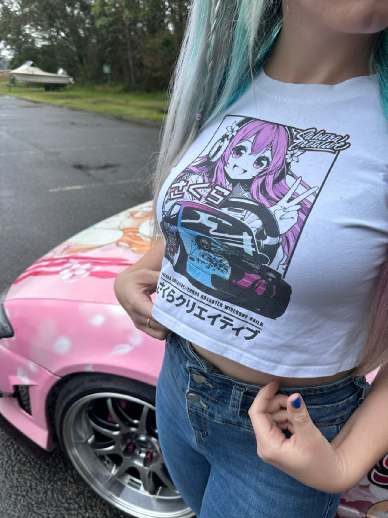 Kawaii Roadster Crop Top