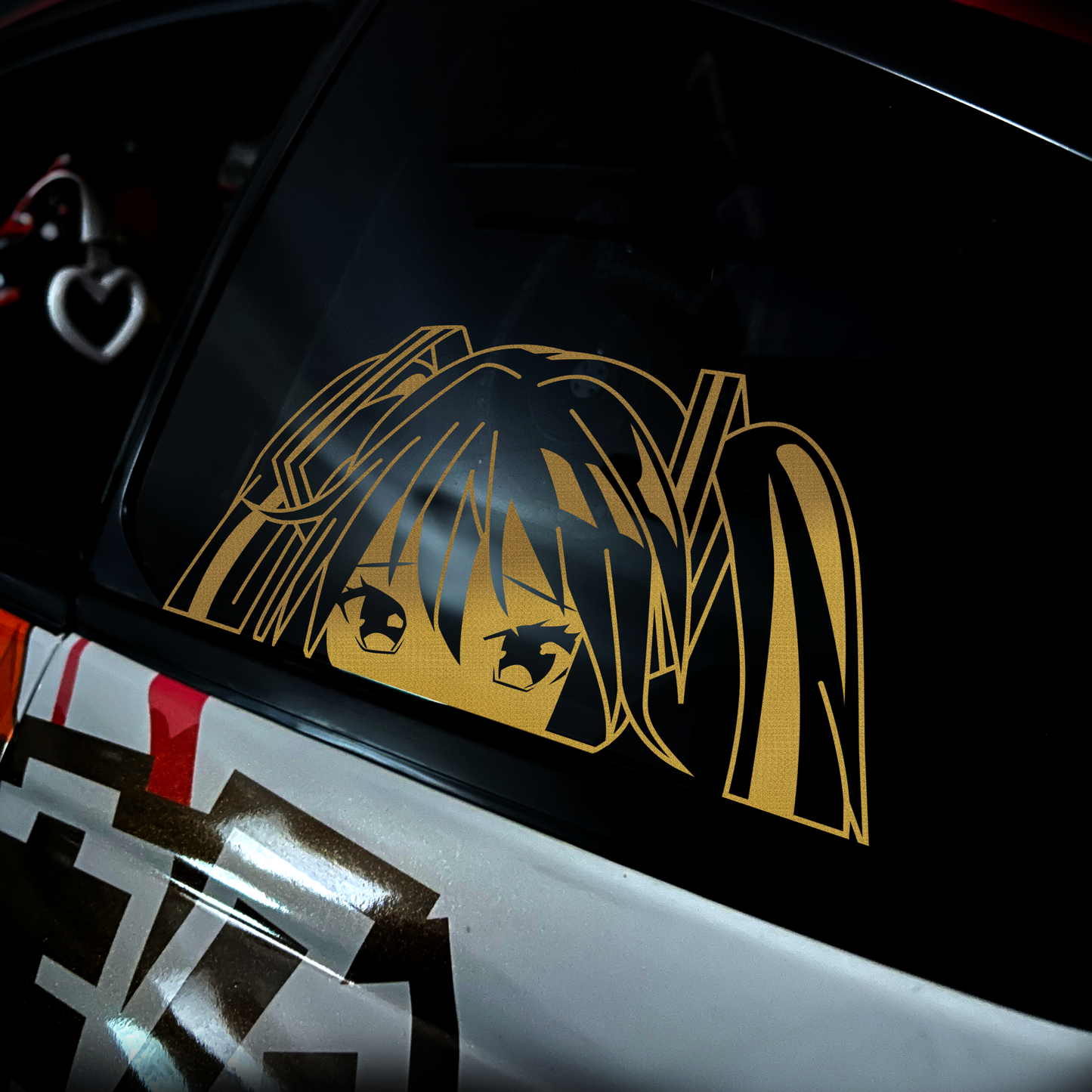 Miku Peeker Diecut Sticker