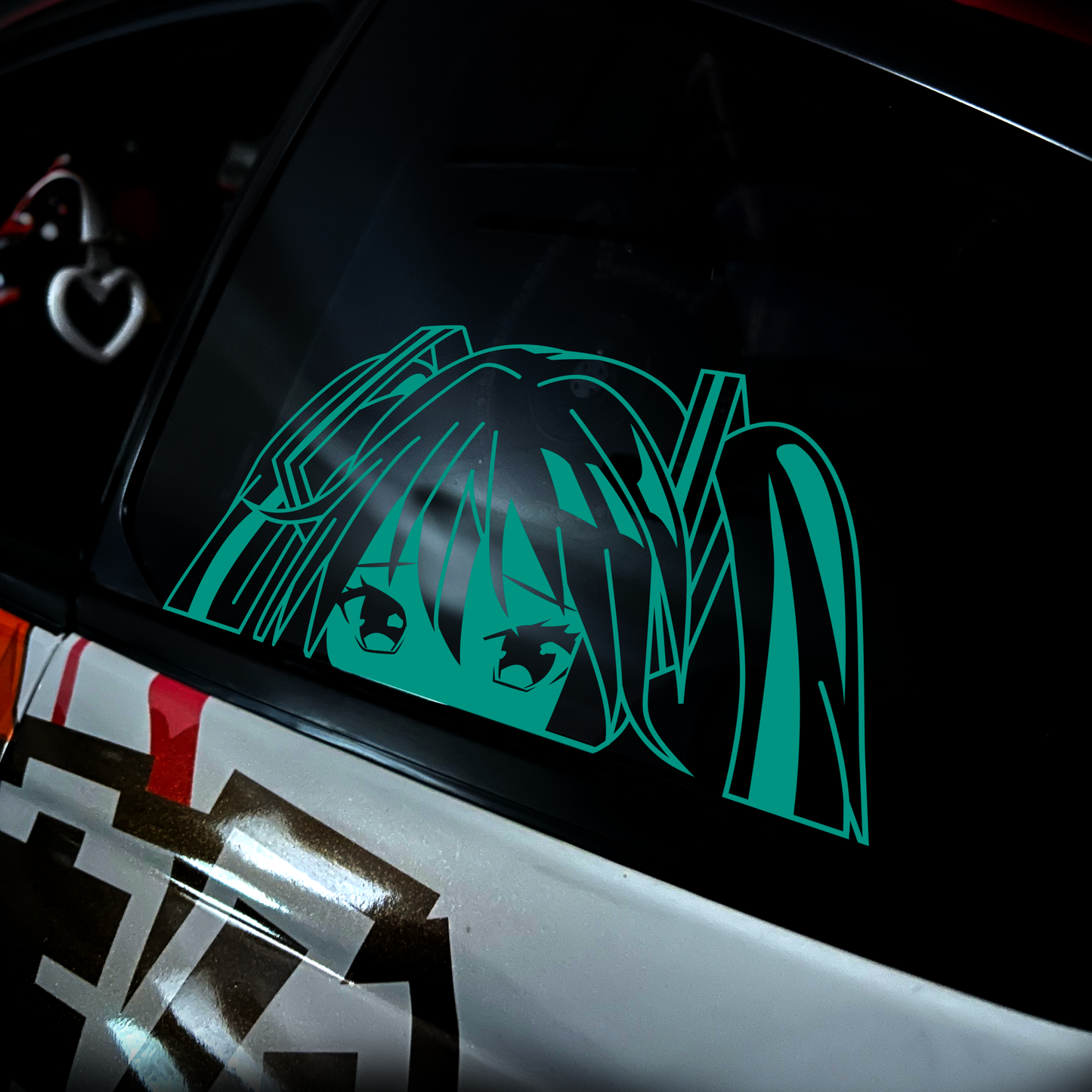 Miku Peeker Diecut Sticker