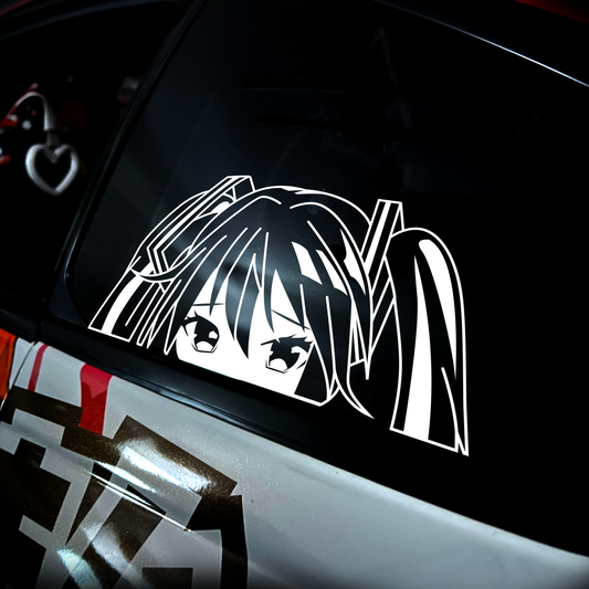 Miku Peeker Diecut Sticker