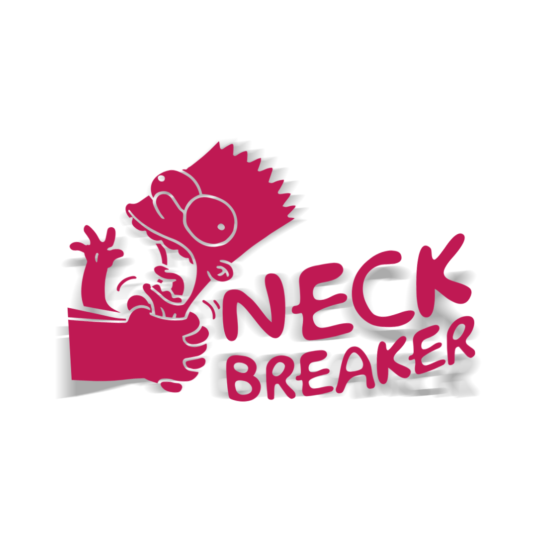 Neck Breaker Diecut Sticker