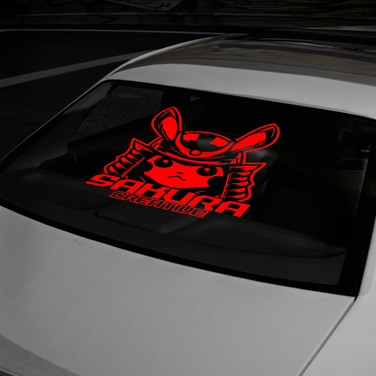 XL -  Pikachu Samurai Sticker