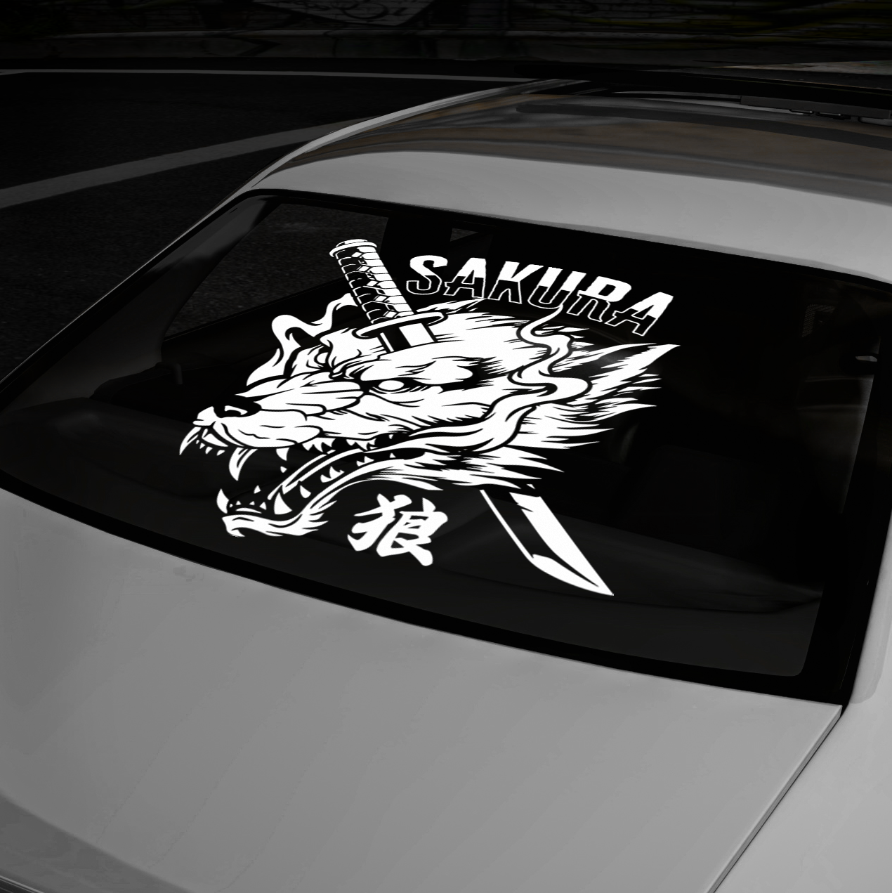 XL - Wolf Dagger - Large Decal