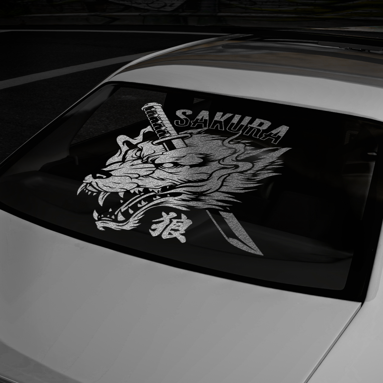 XL - Wolf Dagger - Large Decal