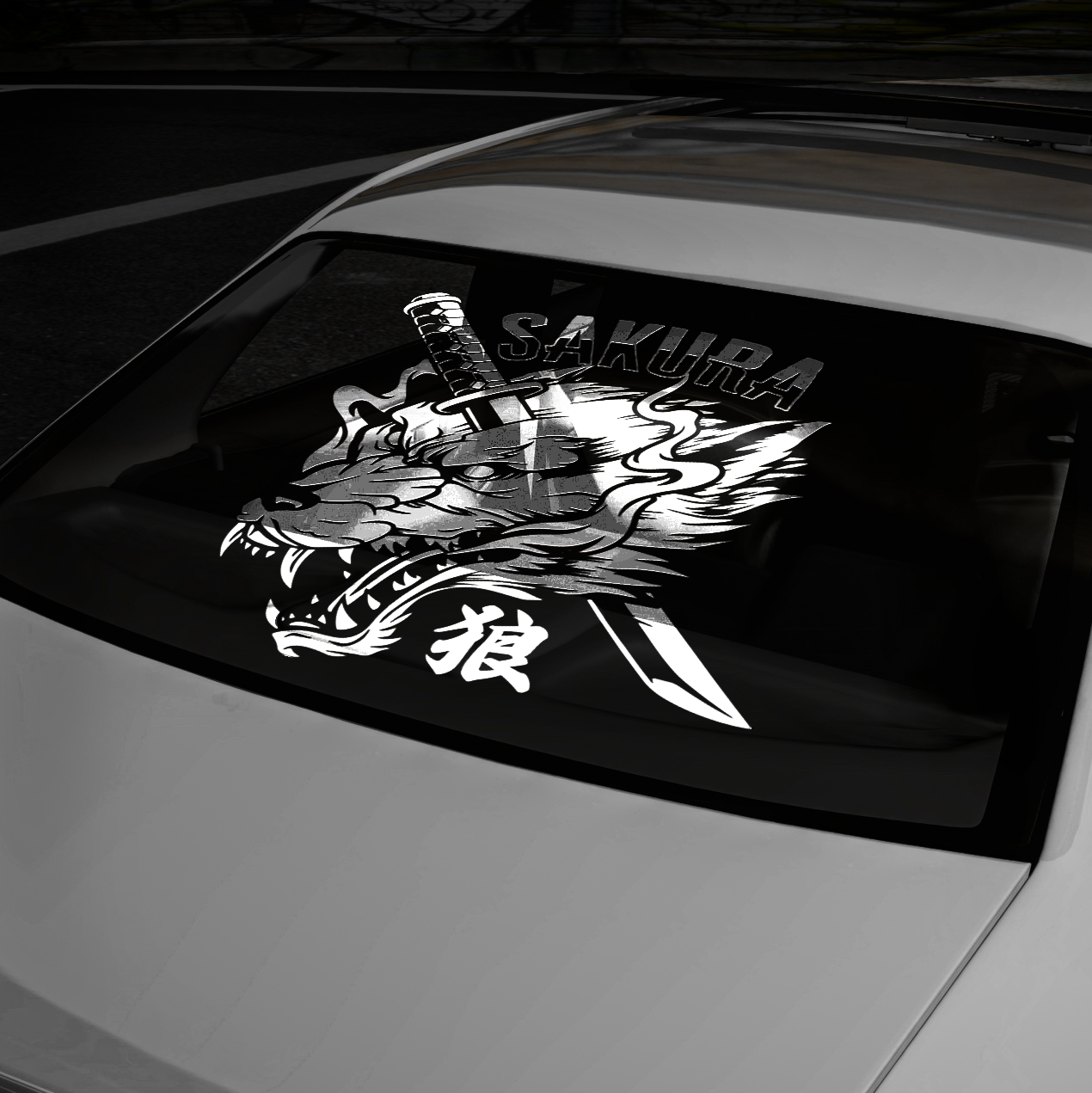 XL - Wolf Dagger - Large Decal