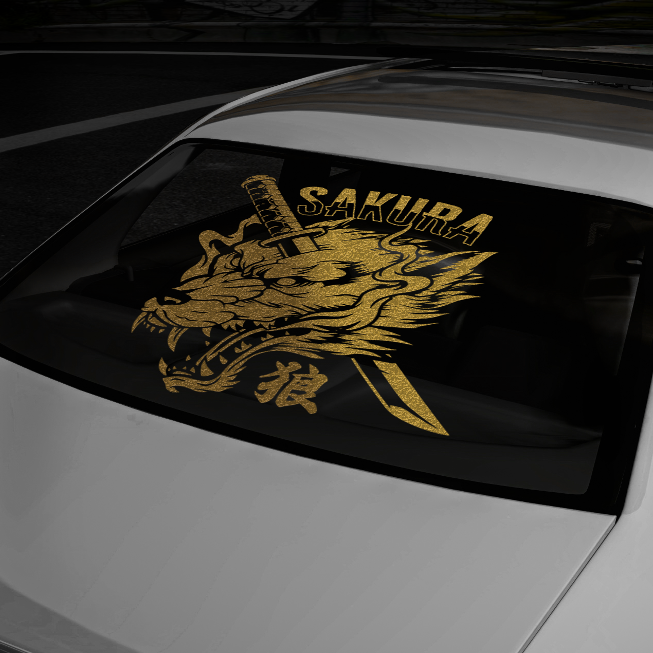 XL - Wolf Dagger - Large Decal